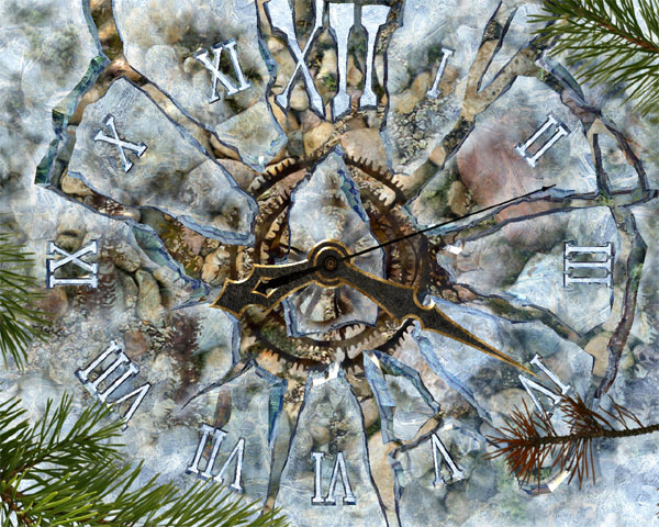 Ice Clock 3D Screensaver