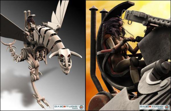 3D Models Steam Dragon. (Фото 2)