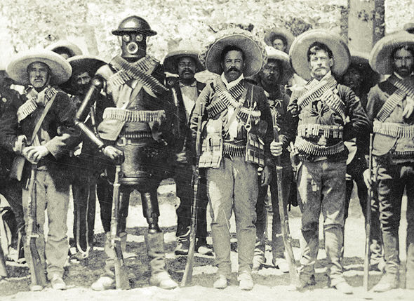 Boilerplate и мексиканский революционер Панчо Вилья. 27 марта 1916г