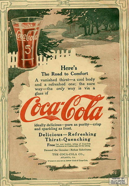 Coca-Cola в модных журналах и постеры (Фото 37)