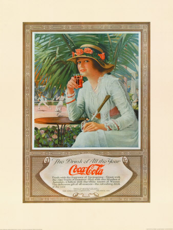 Coca-Cola в модных журналах и постеры (Фото 10)