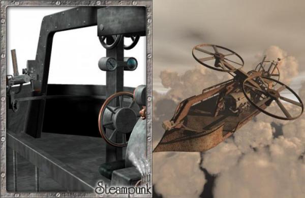 3D Models. Steam Flying Machine. (Фото 3)